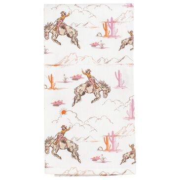 The Royal Standard Howdy Hunny Hand Towel in White and Multicolor, , large