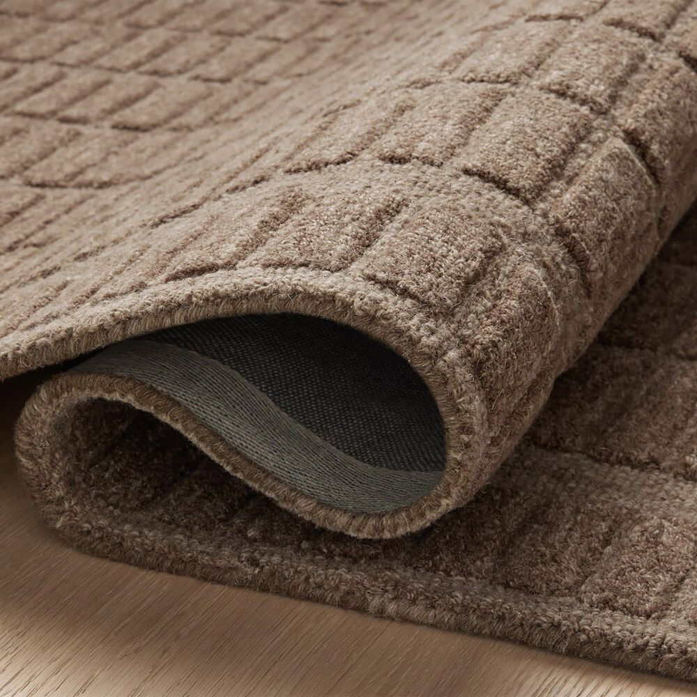 Chris Loves Julia x Loloi Bradley 2&#39;3&quot; x 3&#39;9&quot; Cocoa Area Rug, , large