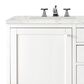 James Martin Vanities Addison 60" Double Bathroom Vanity in Glossy White with 3 cm Eternal Jasmine Pearl Quartz Top and Rectangular Sinks, , large