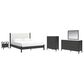 Ashley Cadmori 5-Piece King Platform Bedroom Set in Black and White, , large