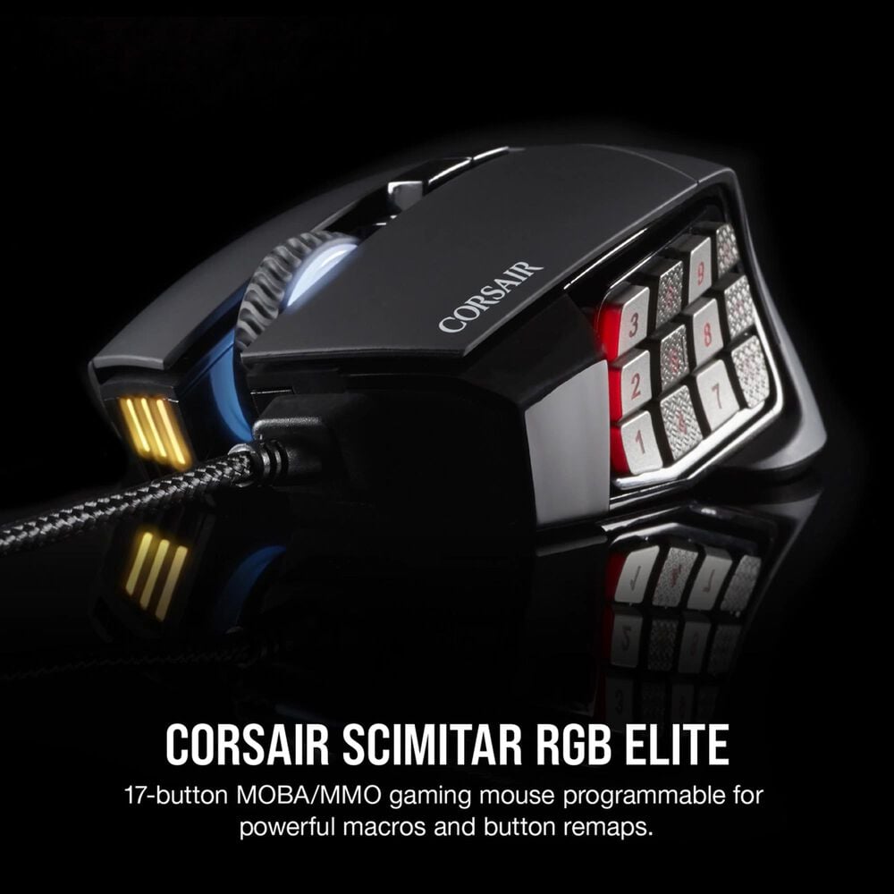 Corsair Scimitar Gaming Mouse in Black, , large