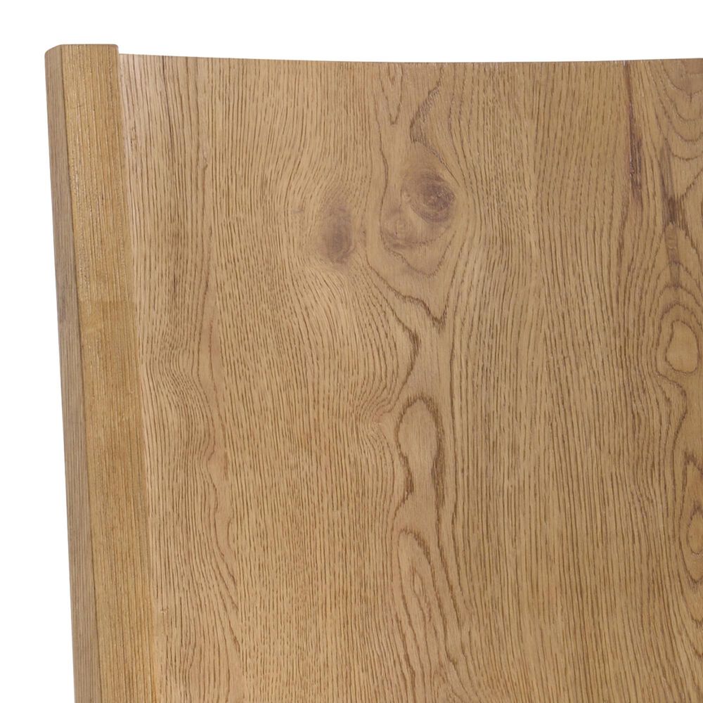 Forma &amp; Co Boho Dining Side Chair in White and Prairie Oak, , large