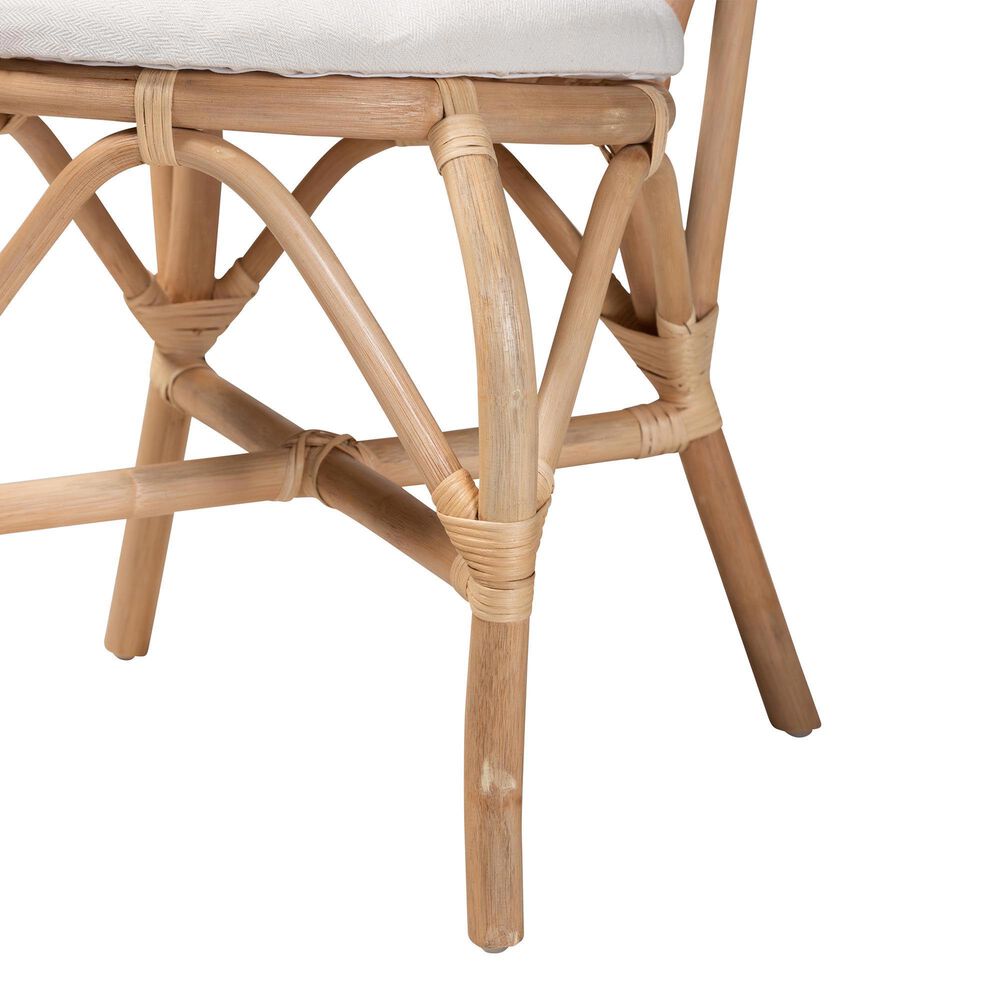 Baxton Studio Jerica Side Chair in Natural Brown, , large