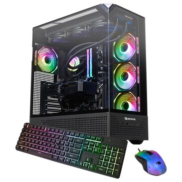 iBUYPOWER Element Pro Gaming Desktop PC | AMD Ryzen 7 9800X3D - 32GB RAM - AMD Radeon RX 9070XT Graphics - 2TB SSD in Black, , large