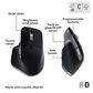 Logitech MX Keys S Keyboard and Mouse with Palm Rest Combo for MAC in Space Grey, , large