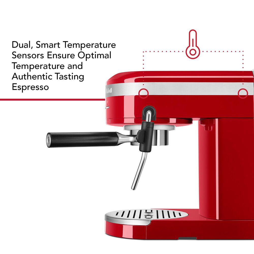 KitchenAid 47 Oz Semi-Automatic Espresso Machine in Empire Red, , large