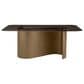 COASTER Edson 5-Piece Rectangular Dining Set in Golden Bronze and Black, , large