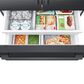 Samsung Bespoke AI 29 Cu. Ft. French Door Refrigerator with Zero Clearance Fit and Sphere Ice in Matte Black Steel, , large