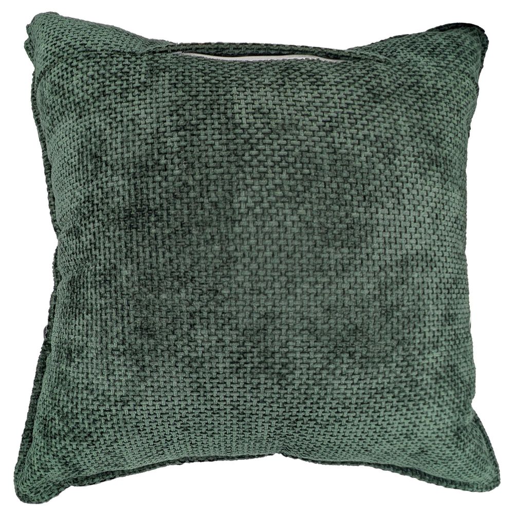 Chanasaya 20" Square Textured Accent Throw Pillow in Green, , large
