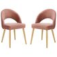 Safavieh Giani Dining Chair in Dusty Rose and Gold (Set of 2), , large