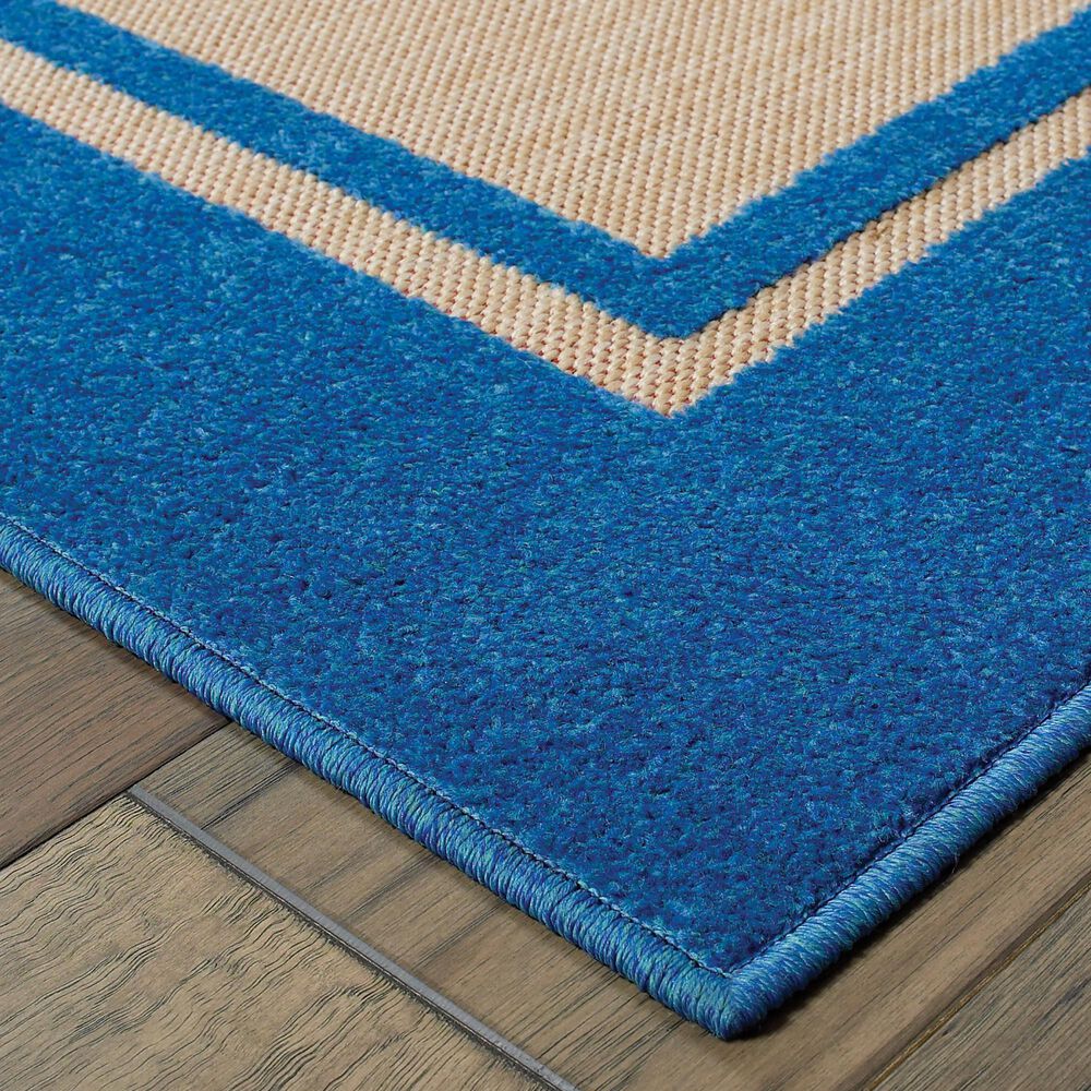 Oriental Weavers Cayman 5594B 2&#39;3&quot; x 7&#39;6&quot; Sand/Blue Runner, , large