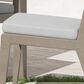 Homestyles Sustain Patio Dining Armless Chair with Gray Cushion in Stain Brown (Set of 2), , large