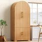 HOMLUX 72" Tall Arched Kitchen Pantry Cabinet in Natural, , large