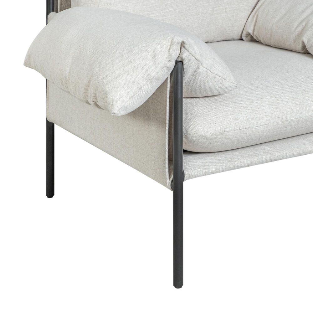 Blue River Bloom Accent Chair in Soft Oat, , large