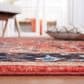Safavieh Riviera RIV138Q 8"9" x 12" Red and Blue Area Rug, , large