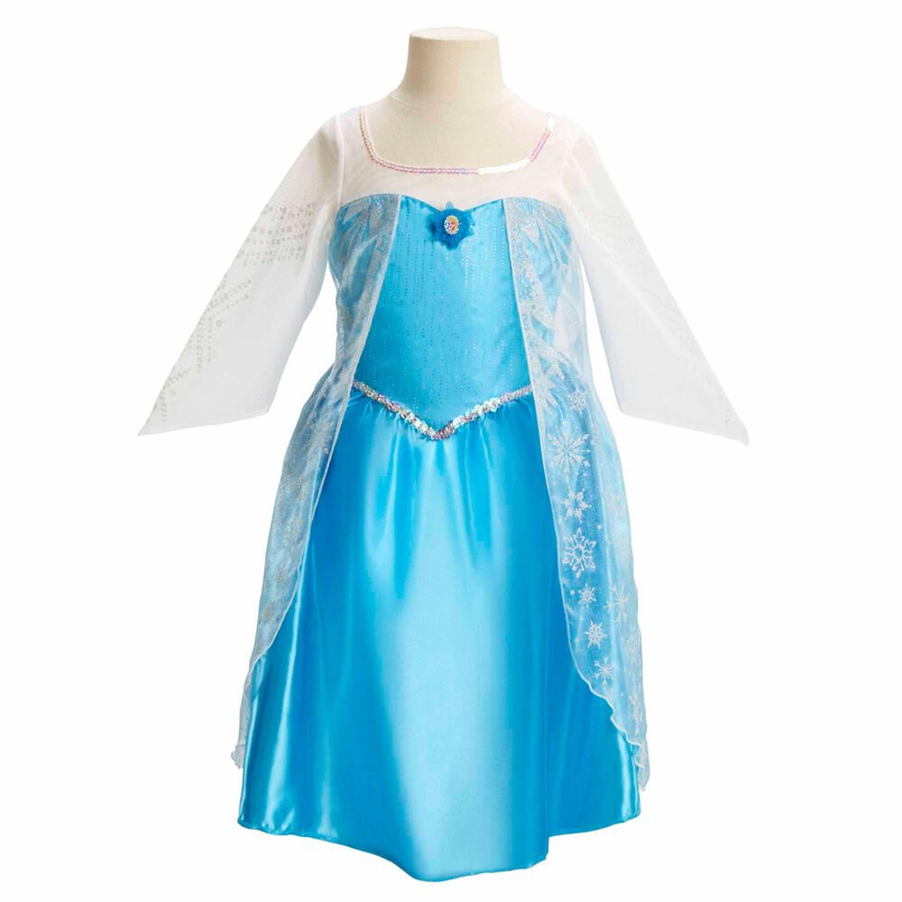 Disney Princess Frozen Dress Elsas Blue Dress, , large