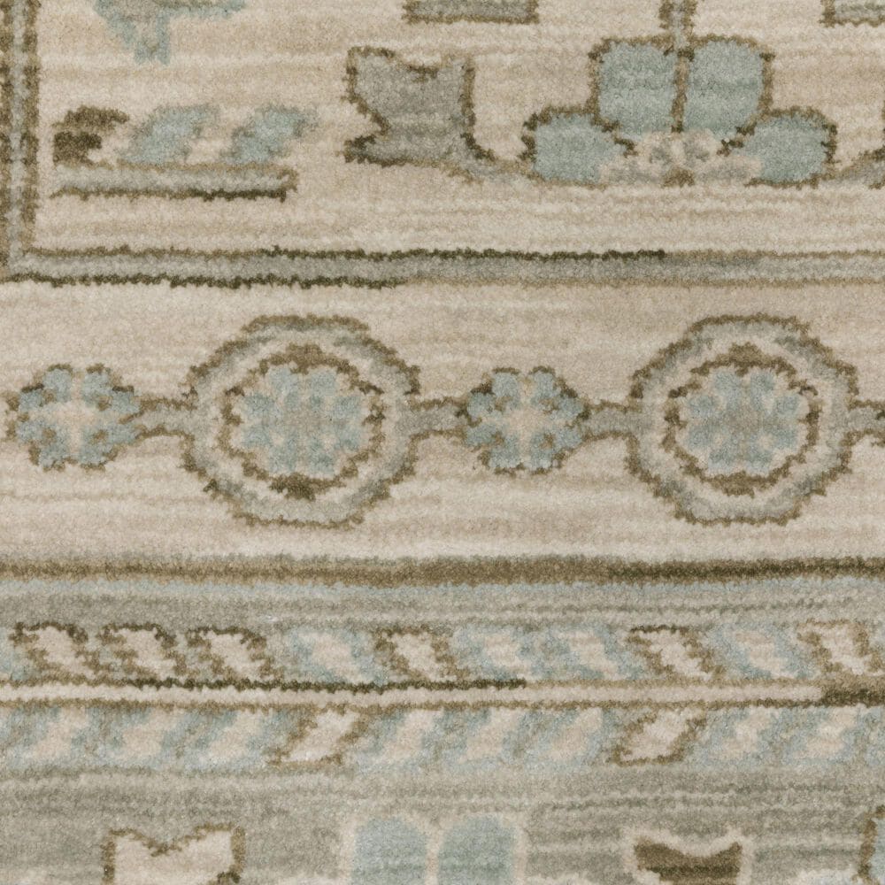 Oriental Weavers Maeve MAE04 Beige and Blue 2'3" x 7'6" Runner, , large