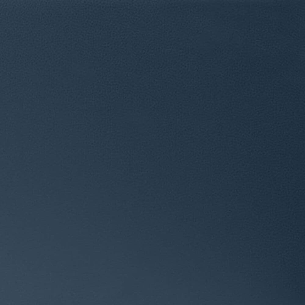 Jaxx Fairlie Faux Leather Ottoman in Oxford Blue, , large