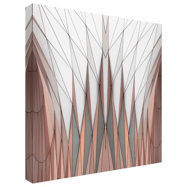 Timberlake Organo Leggero 14" x 14" Canvas Art in White/Tan/Grey, , large