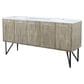 Lexora Home Lancy 72" Double Bathroom Vanity in Rustic Acacia with 2 cm White Quartz Top and Rectangular Sinks, , large