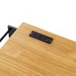 HOMLUX 74.8" Kitchen Island with Extendable Dining Table in Black and Natural, , large