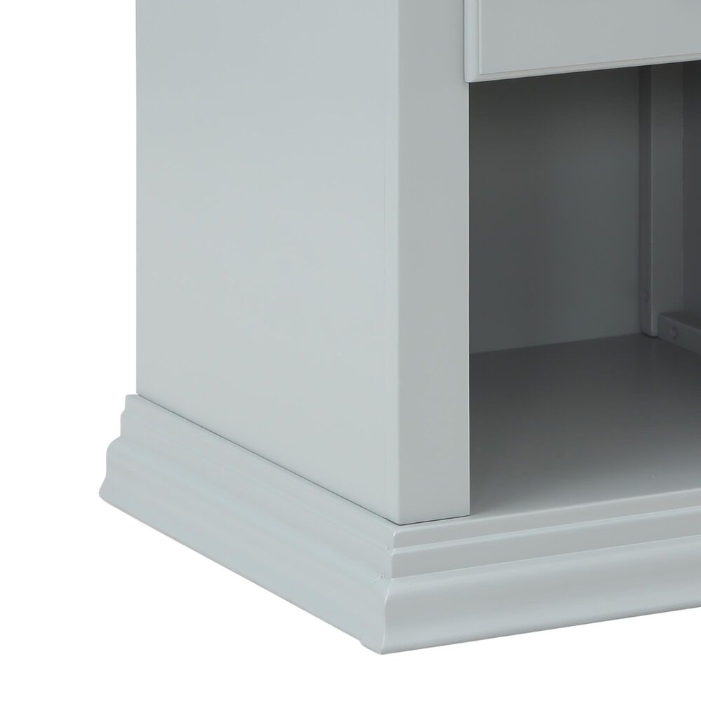 Suite Bebe Bailey 1-Drawer Nightstand in Gray, , large