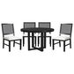 Mayberry Hill Bahama Breeze 5-Piece Round Dining Set in Black, , large
