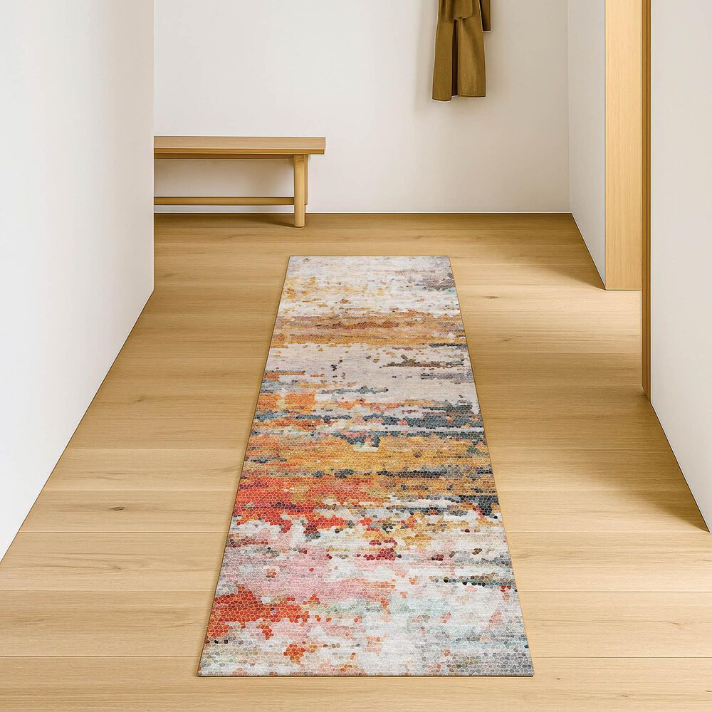 Dalyn Rug Company Lumara Volcano 2'3" x 7'6" Indoor/Outdoor Runner, , large