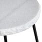 Slatehouse Zara Accent Table in Black and White, , large