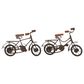 Maple and Jade Bicycle Sculptures in Black and Dark Brown (Set of 2), , large