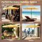 HOMLUX 10" Patio Umbrella in Yellow, , large