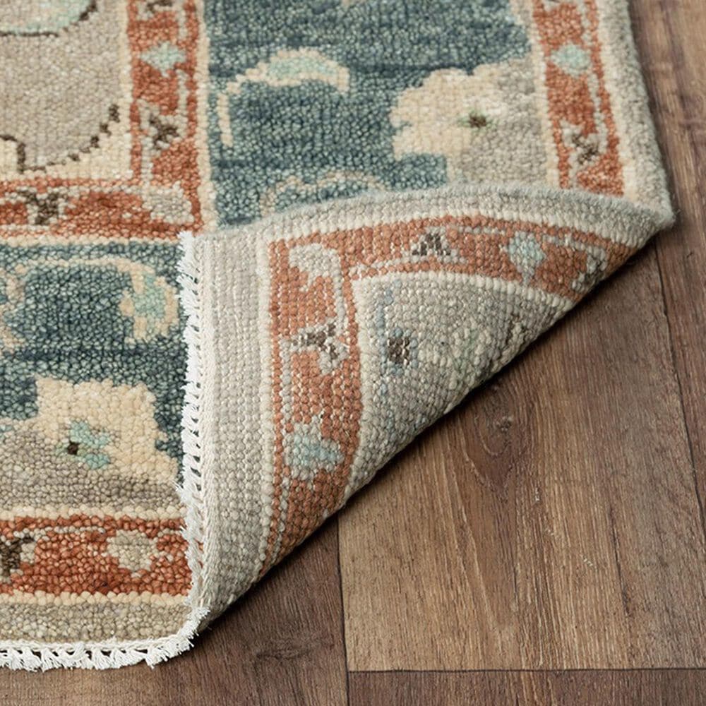 RIZZY Belmont 2&#39; x 3&#39; Light Blue, Beige and Rust Area Rug, , large