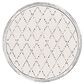 Safavieh Melody MEL102A 6"7" Round Ivory and Black Area Rug, , large