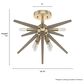 Hunter Jupiter Star Semi-Flush Mount in Alturas Gold, , large