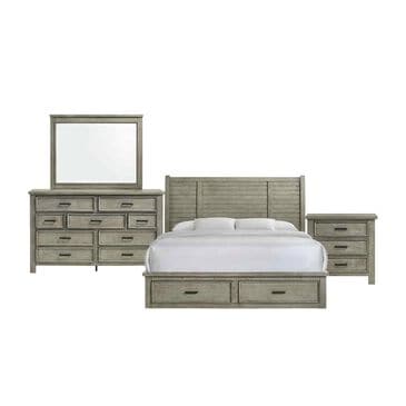 Mayberry Hill Sullivan 4-Piece King Bedroom Set in Drift Grey, , large