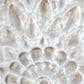 Maple and Jade 36" x 36" Square Embossed Floral Home Wall Decor in Weathered Gray and Dark Silver, , large