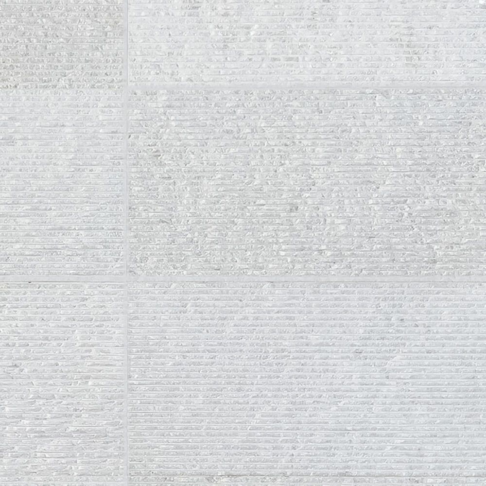 Soho Studio Carvina Carved Cube Bianco Ice White 12" x 24" Marble Tile, , large