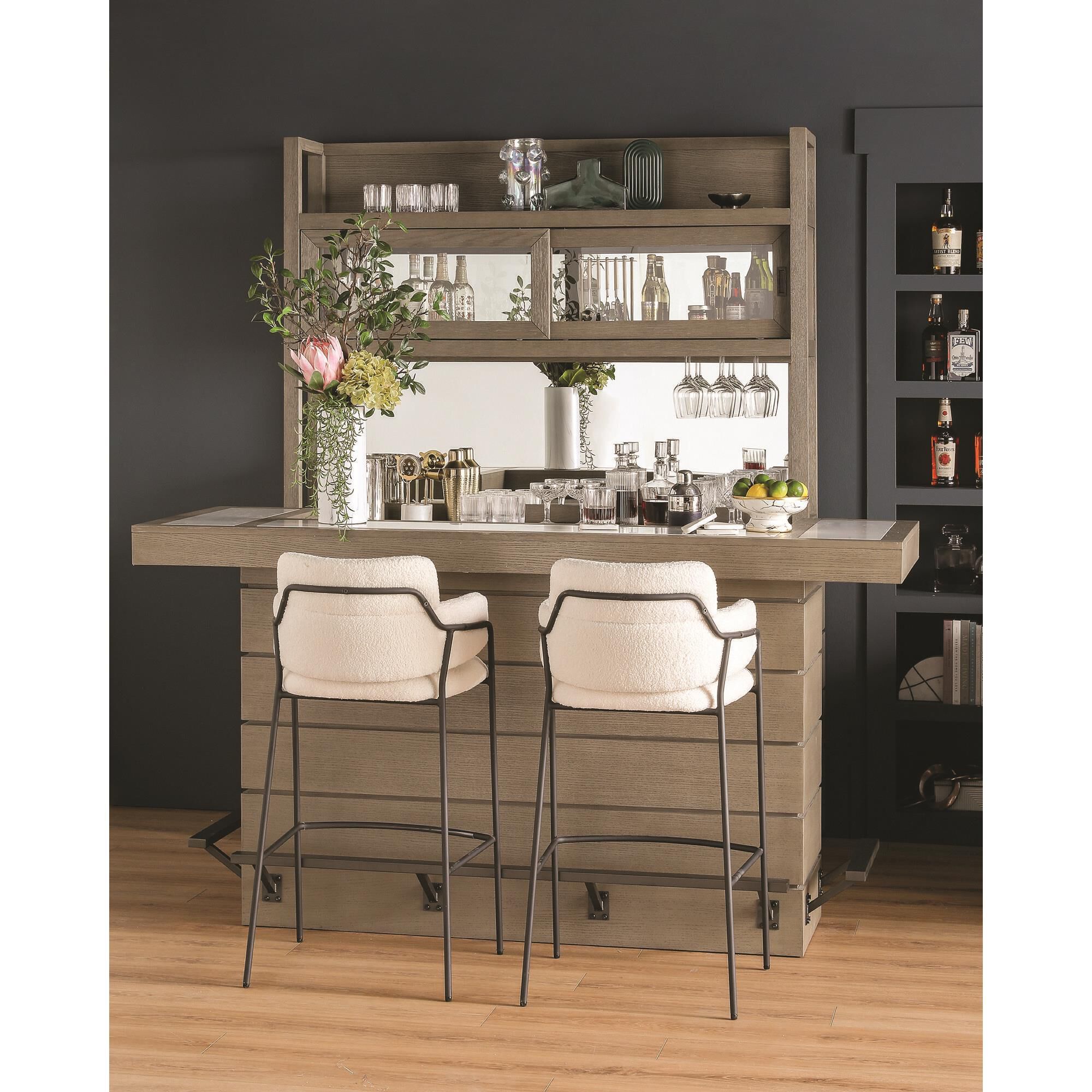 Zuo Modern Marcel Bar Stool in Cream NFM