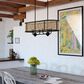 Vaxcel International Co. Ltd. Berens 6-Light Chandelier in Matte Black, , large
