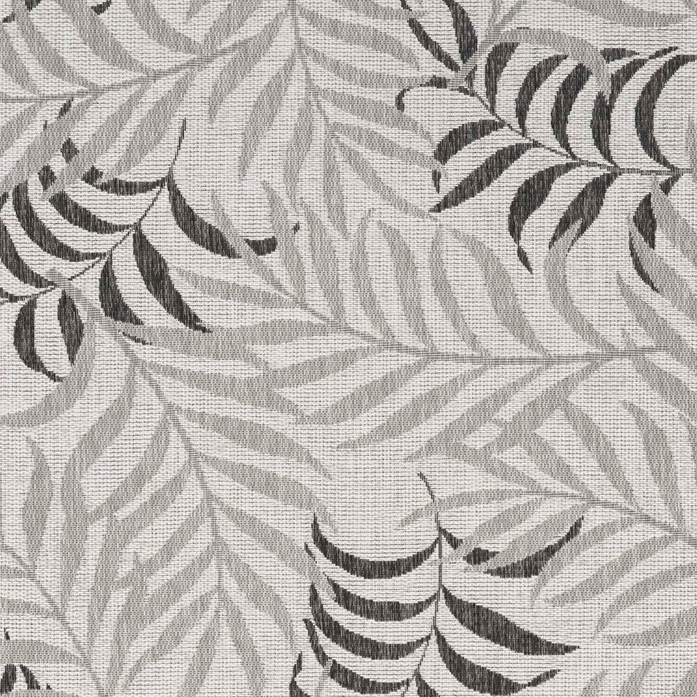 Nourison Garden Oasis Nature Grey 6&#39; x 9&#39; Indoor/Outdoor Area Rug, , large