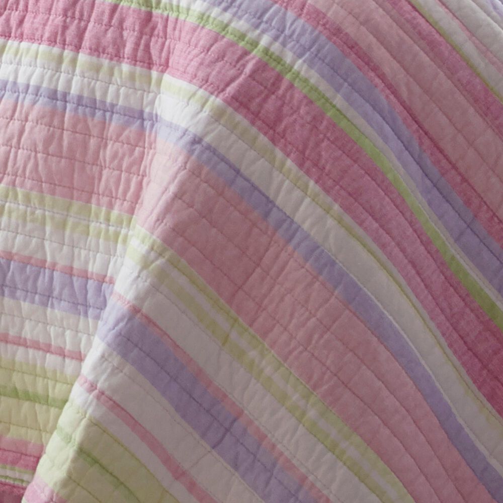 Levtex Merrill 3-Piece Full/Queen Quilt Set in Pink, Green and Purple, , large