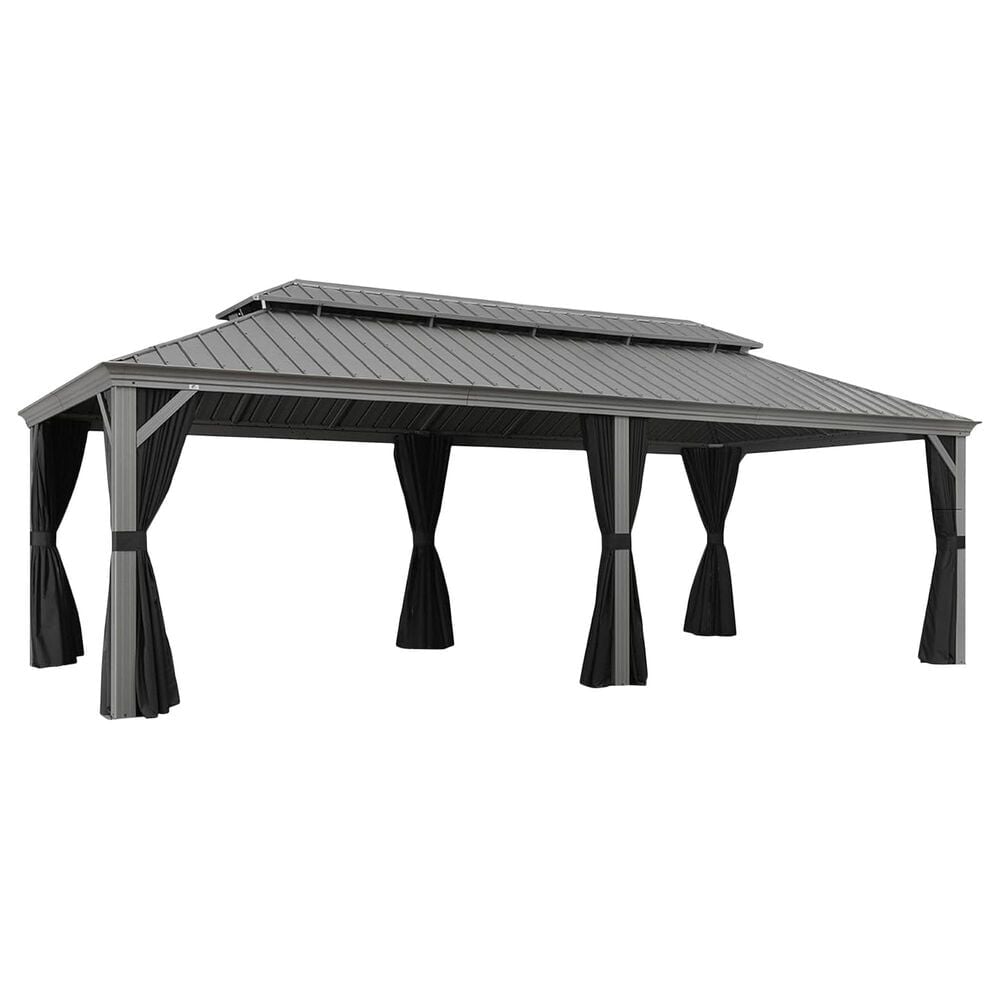 HOMLUX Luxury  Hard Top Gazebo in Light Grey, , large