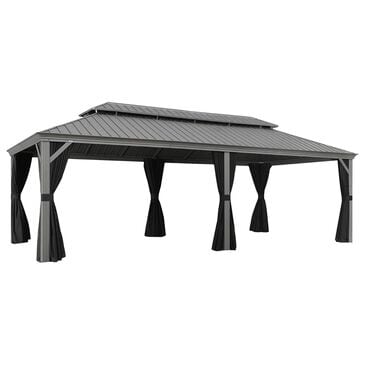 HOMLUX Luxury  Hard Top Gazebo in Light Grey, , large