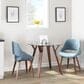 Lumisource Folia Dining Table in Walnut and Clear - Table Only, , large