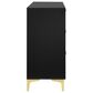 Pacific Landing Kendall 4-Piece Queen Upholstered Bedroom Set in Black and Gold, , large
