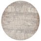 Nourison Rush 8" Round Ivory and Taupe Area Rug, , large