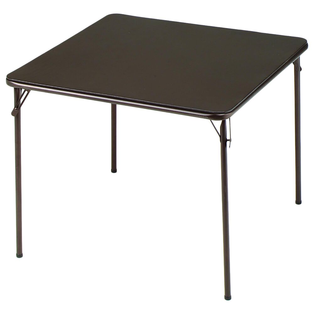 Meco Sudden Comfort Square Folding Table in Cinnabar, , large