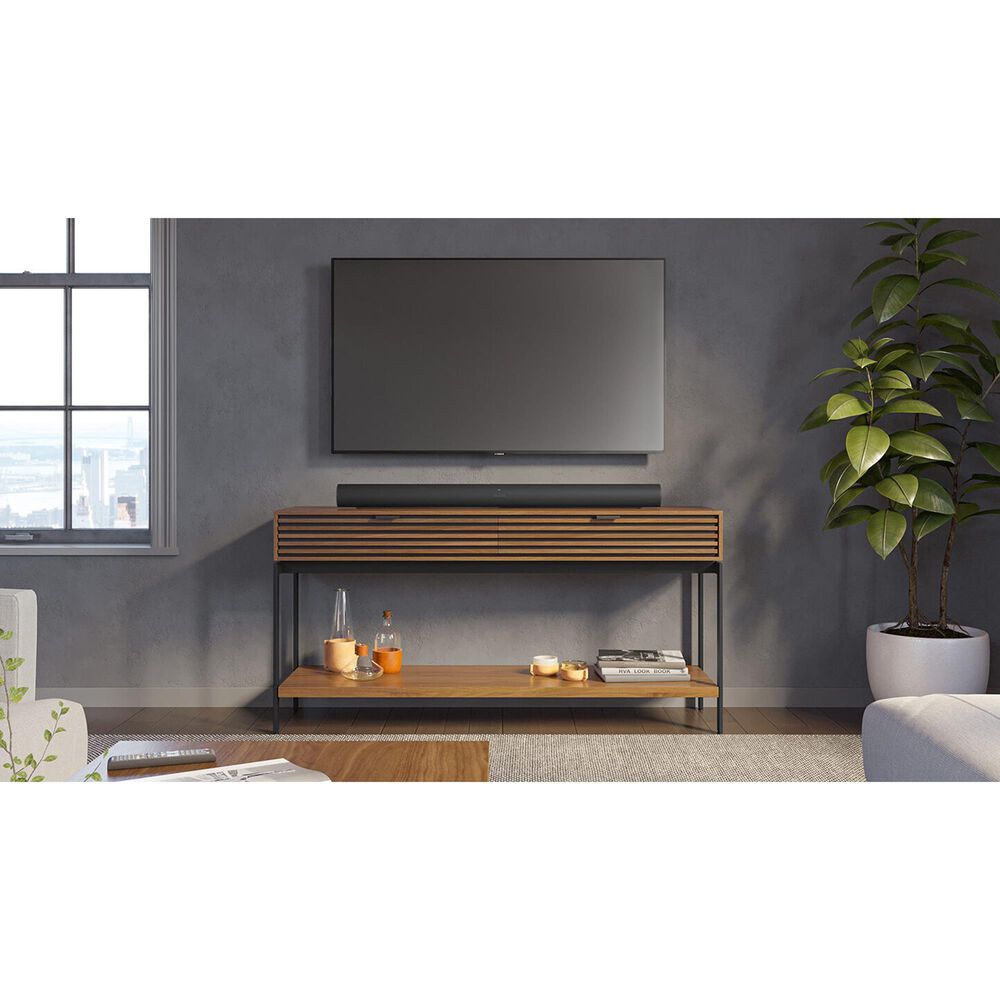 BDI Cora Console Table in Natural Walnut and Black, , large