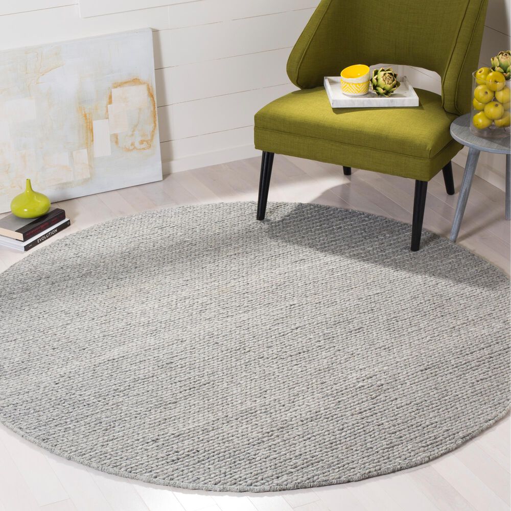 Safavieh Natura 6&#39; Round Steel Area Rug, , large