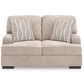 Ashley High Profile Stationary Loveseat in Taupe, , large